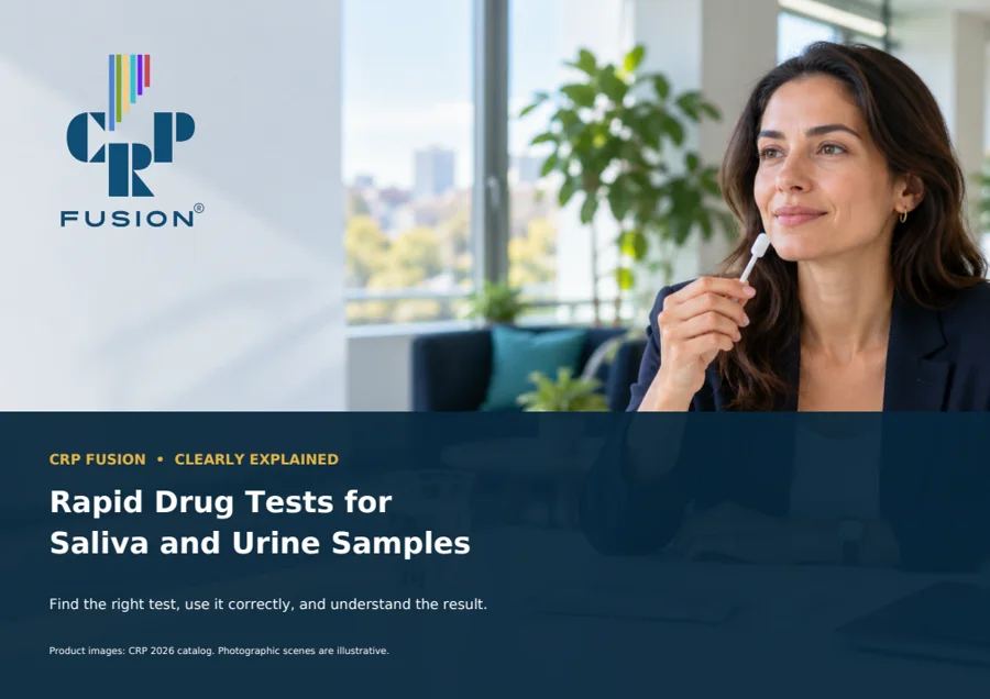 Titelseite der Broschüre Rapid Drug Tests for Saliva and Urine Samples